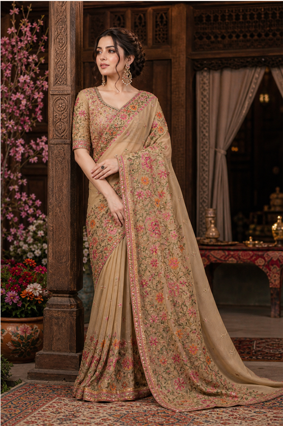 Bridal Saree Style 2